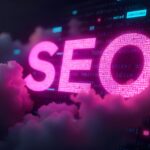 pink sign about seo